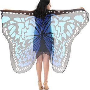 Ibeauti Women Butterfly Wings Shawl Beach Coverup